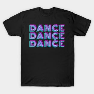 3D Techno Raver I Love Dance Music Glitch T-Shirt